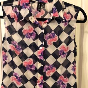 Lovely Sleeveless Button Down